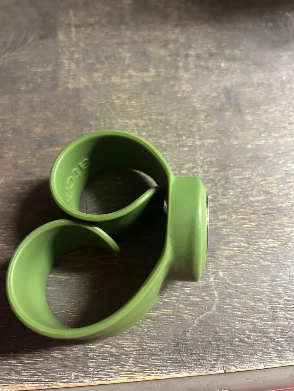 Olive Green Silicone Slap Watch for Men